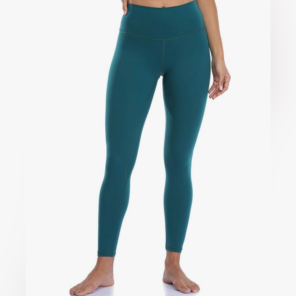 Yunoga Black Green Leggings